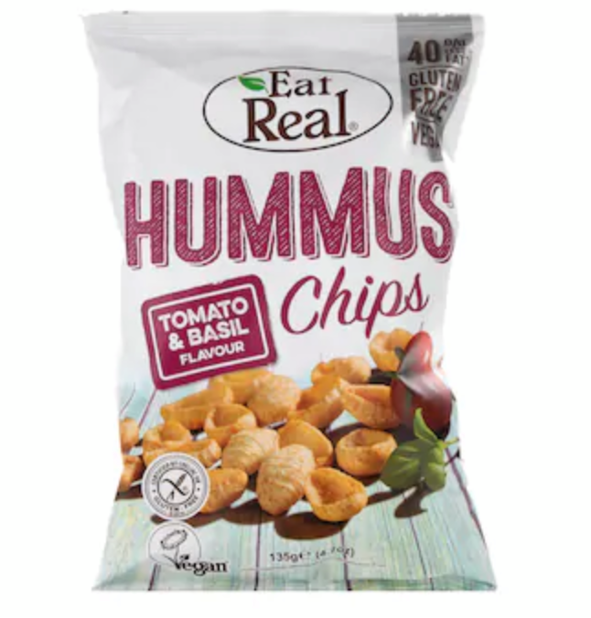 Eat Real Hummus Chips - Tomato and Basil