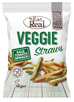 Eat Real Veggie Kale Straws - Kale, Tomato and Spinach